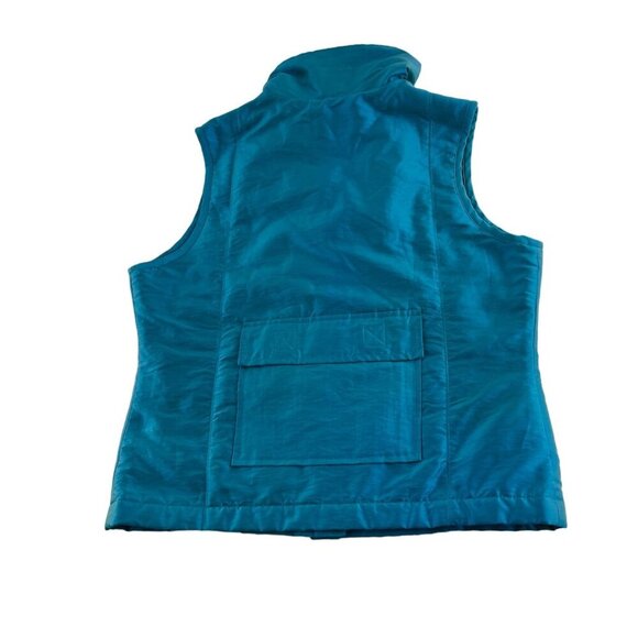 Blanc Noir Womens Sleeveless Vest M Blue Nylon & Polyester - Picture 6 of 6